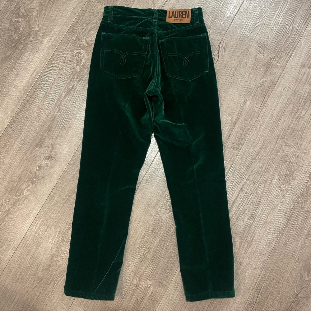 Ralph Lauren Country Jewel Green Velvet Trousers - Picture 3 of 9